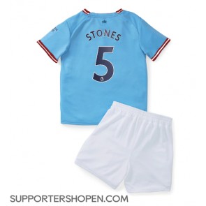 Manchester City John Stones #5 Hemmatröja Barn 2022-23 Kortärmad (+ korta byxor)